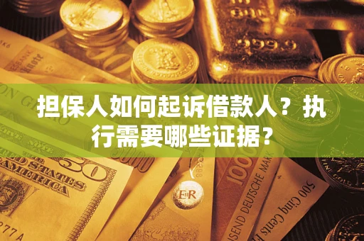北京担保人如何起诉借款人？执行需要哪些证据？