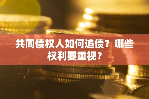 北京共同债权人如何追债？哪些权利要重视？