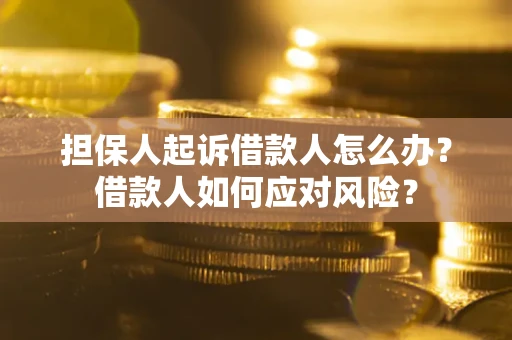 北京担保人起诉借款人怎么办？借款人如何应对风险？
