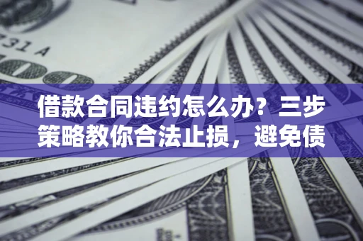 北京借款合同违约怎么办？三步策略教你合法止损，避免债务危机升级