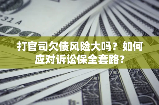 北京打官司欠债风险大吗？如何应对诉讼保全套路？